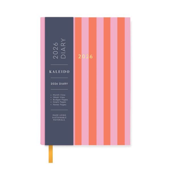 Kaleido Diary 2026 A6 Candy Stripe | Allium Interiors