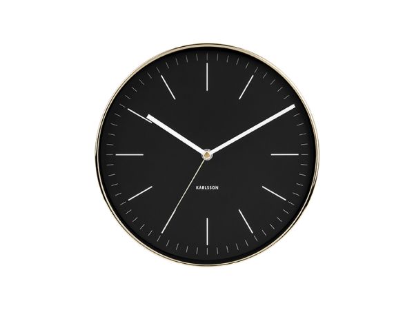 Karlsson Clock Minimal Black | Allium Interiors