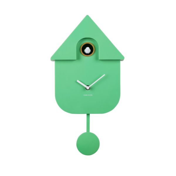 Karlsson Clock Cuckoo Bright Green | Allium Interiors