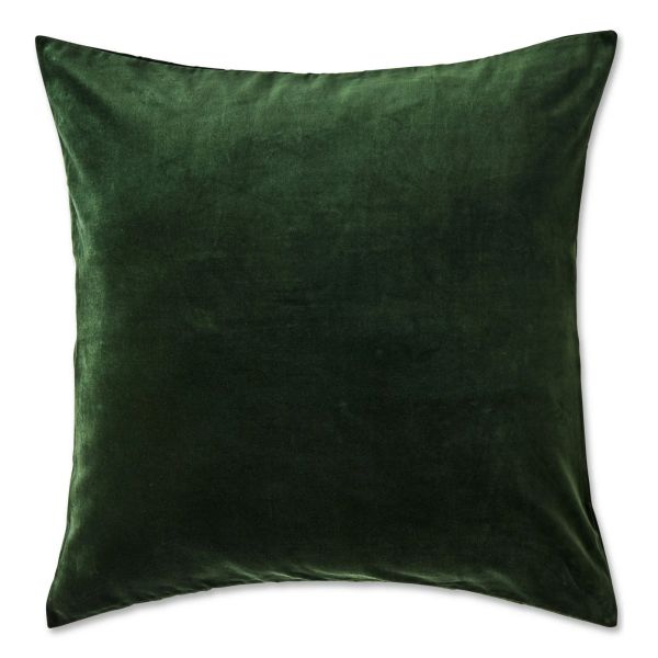 Kip&Co Kombu Green Velvet Euro Pillowcase Pair | Allium Interiors