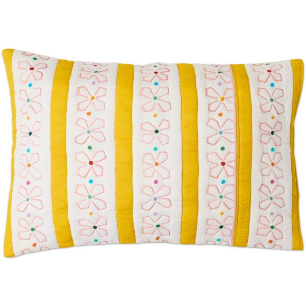 KIP&CO X Anna Spiro Daisy Chain Quilted Pillowcases | Allium Interiors