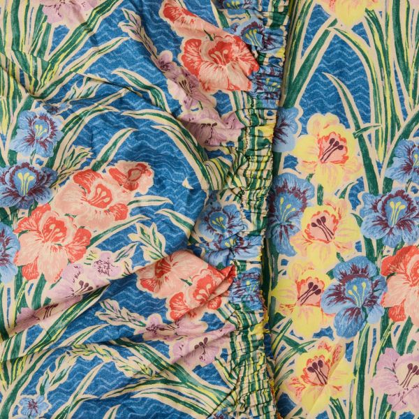 KIP&CO X Anna Spiro Gladiolus Fitted Sheet | Allium Interiors