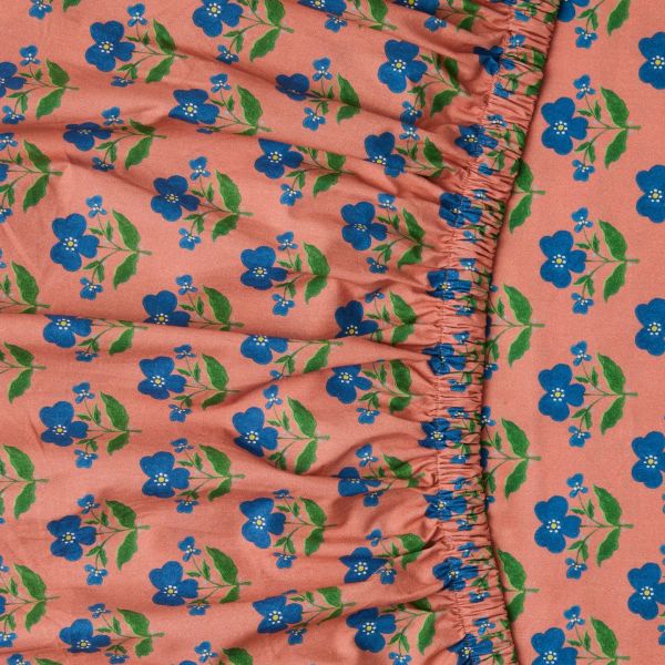 KIP&CO X Anna Spiro Indian Summer Rose Fitted Sheet | Allium Interiors