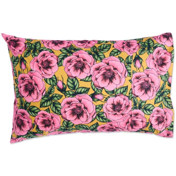 KIP&CO Golden Peony Pillowcase Pair | Allium Interiors