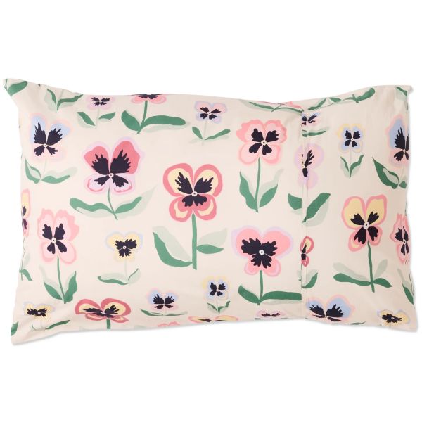 KIP&CO Pretty Pansy Pillowcase Pair | Allium Interiors