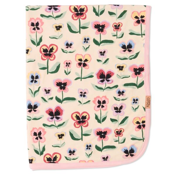 KIP&CO Pretty Pansy Snuggle Blanket | Allium Interiors