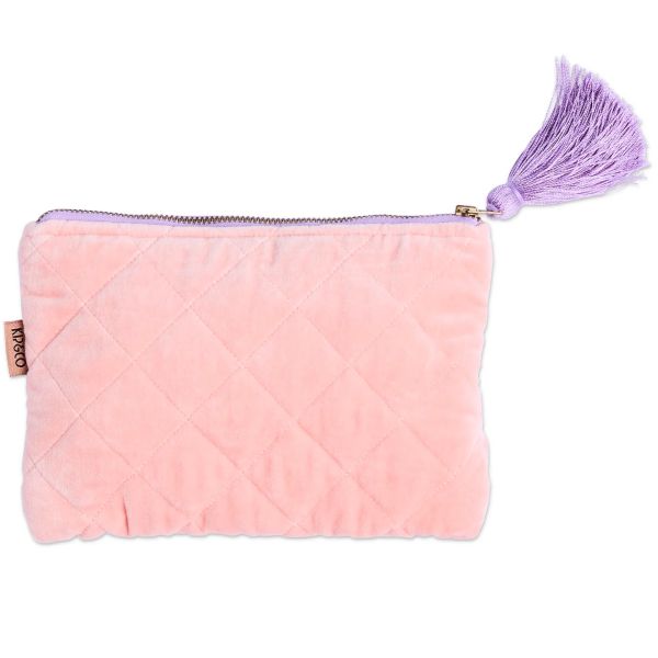 KIP&CO Sherbet Velvet Cosmetics Purse | Allium Interiors