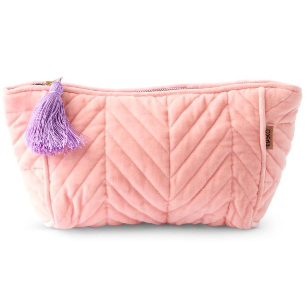 KIP&CO Sherbet Velvet Toiletry Bag | Allium Interiors