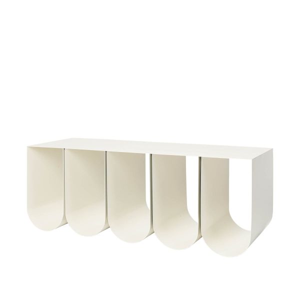 Kristina Dam Studio Curved Bench Beige | Allium Interiors