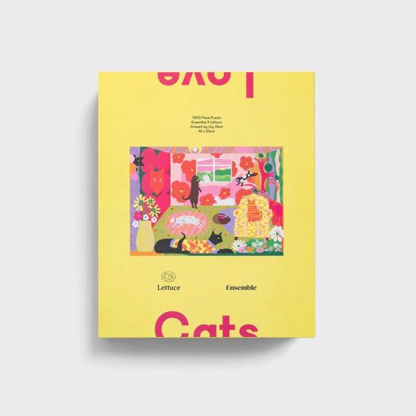 Lettuce Puzzle Ensemble Love Cats | Allium Interiors