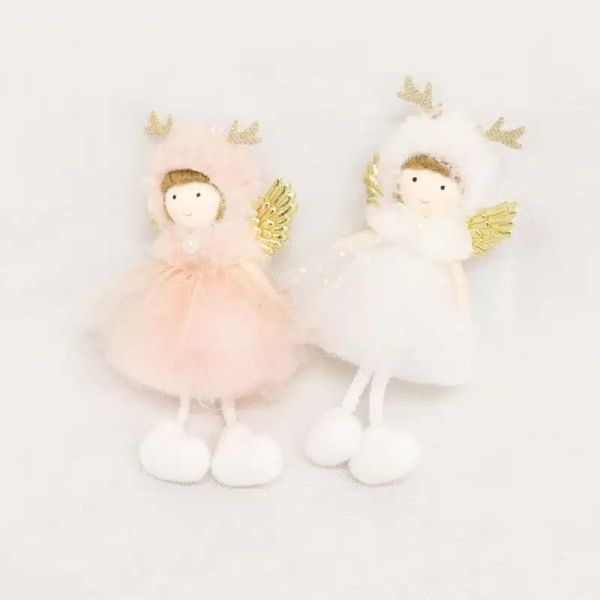 Christmas Angel with Tulle Spot Dress & Pearls | Allium Interiors