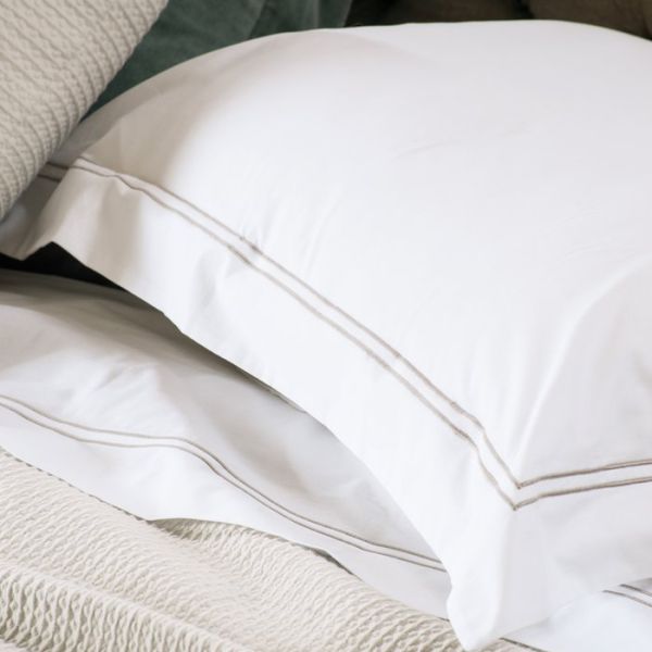 Bianca Lorenne Livorno Oxford Pillowcase White | Allium Interiors