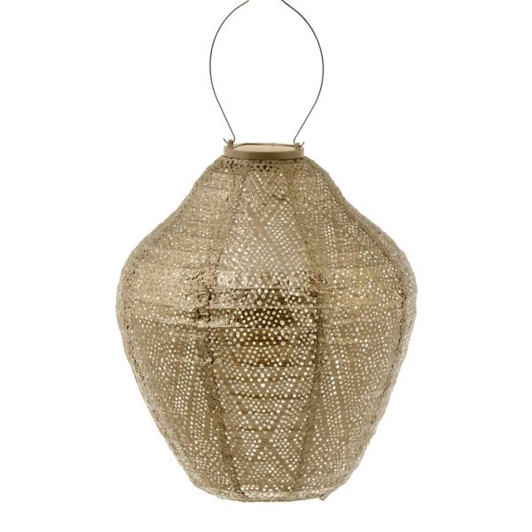 Lumiz Lantern Jar 30cm Gold Ikat | Allium Interiors