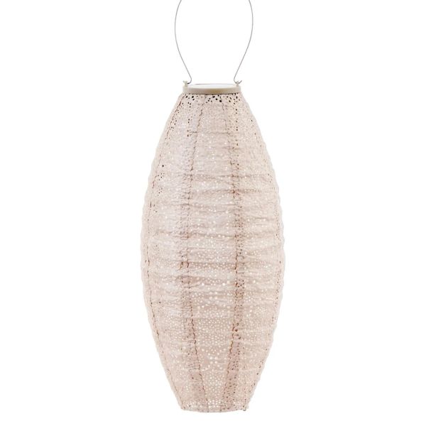 Lumiz Lantern Long Oval 20cm Soft Blush Bazaar | Allium Interiors