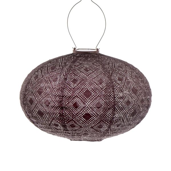 Lumiz Lantern Oval 40cm Plum Mosaic | Allium Interiors