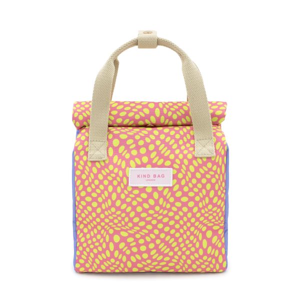 Kind Bag Lunch Bag Twisted Polka Pink & Yellow | Allium Interiors
