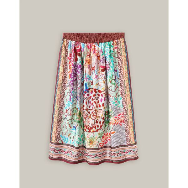 Me369 Vanessa Shipibo Midi Skirt | Allium Interiors