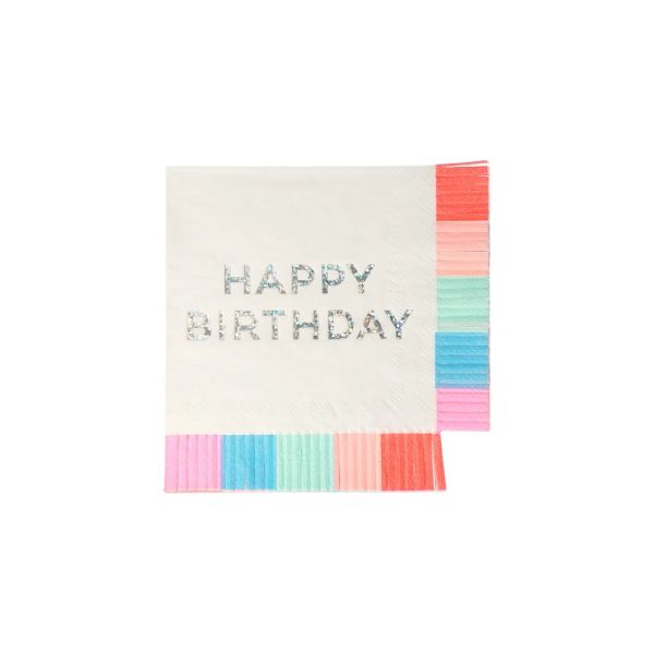 Meri Meri Napkins Birthday Fringe | Allium Interiors