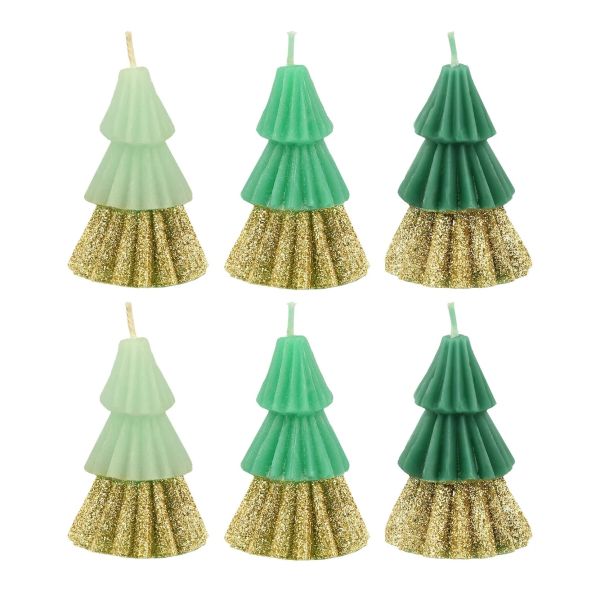 Meri Meri Christmas Tree Candles S/6 | Allium Interiors