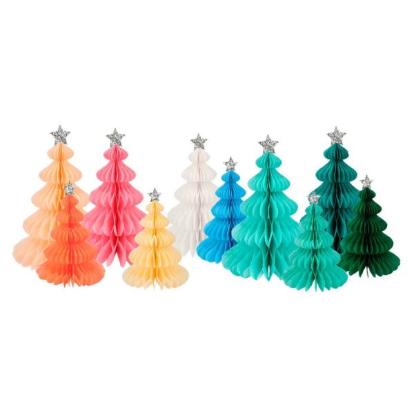 Meri Meri Christmas Decoration Rainbow Forest Honeycomb | Allium Interiors