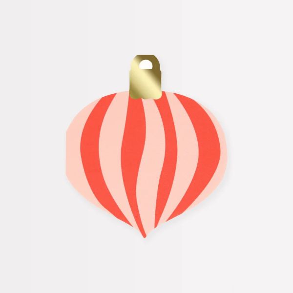 Meri Meri Christmas Napkin Striped Ornament | Allium Interiors