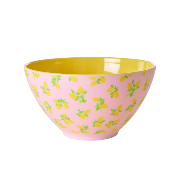 Rice Melamine Salad Bowl Lemon | Allium Interiors