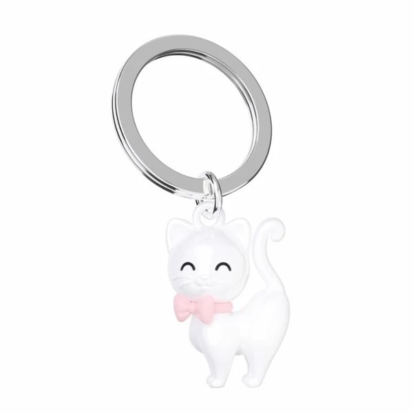 Meta(l)morphose Keychain White Cat | Allium Interiors