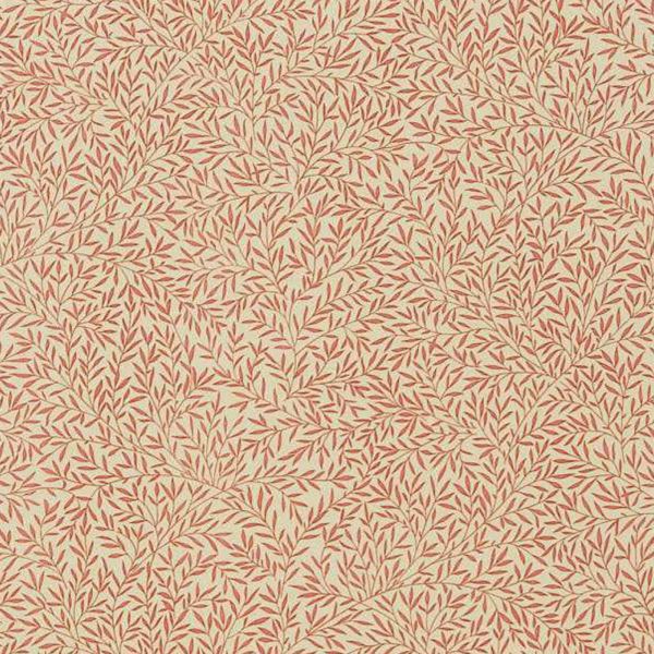 Morris & Co. Fabric Lily Leaf Red | Allium Interiors