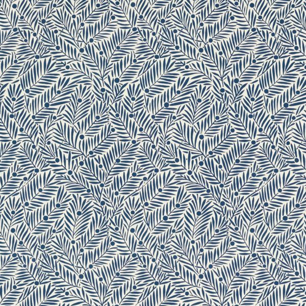 Morris & Co. Fabric Yew & Aril Mineral Ink | Allium Interiors