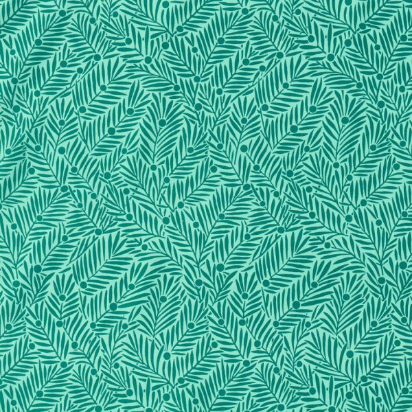 Morris & Co. Fabric Yew & Aril Teal | Allium Interiors