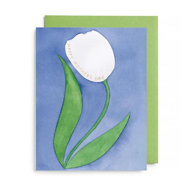 E Frances Mother's Day Card Tulip Flower | Allium Interiors