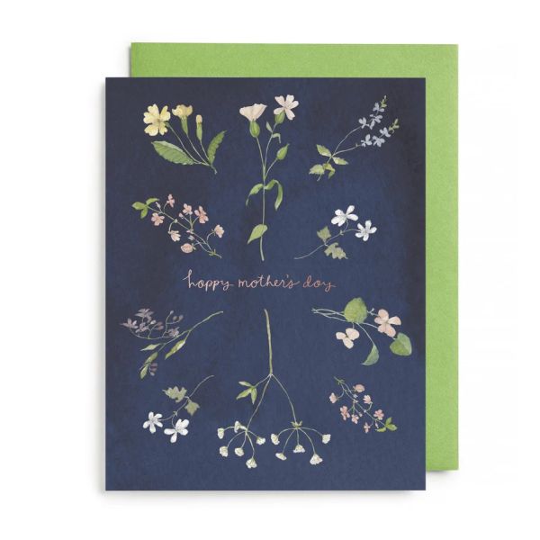 E Frances Mother's Day Card Wild Flower | Allium Interiors