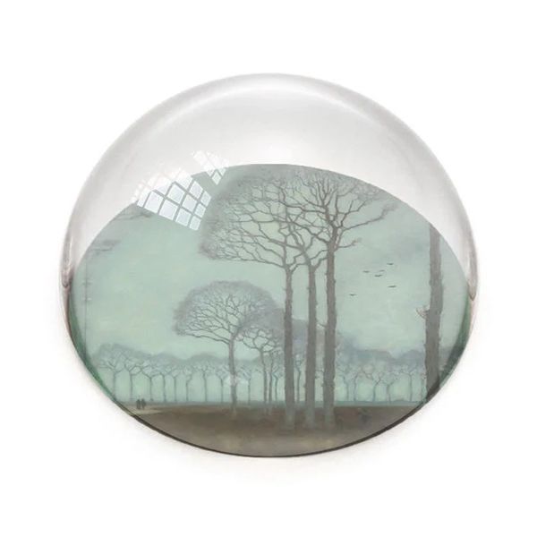 Museum Glass Paperweight Jan Mankes Row of trees | Allium Interiors