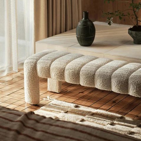 Ned Bench Gaudi Light Beige | Allium Interiors