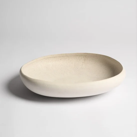 Ned Fort Platter Matte White | Allium Interiors