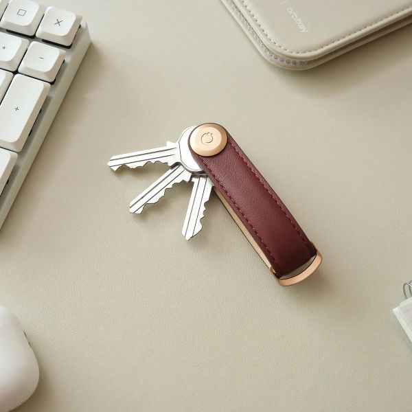 Orbitkey Key Organiser Leather Wine | Allium Interiors