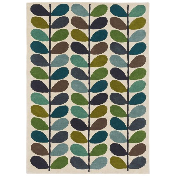 Orla Kiely Rug Multi Stem Kingfisher | Allium Interiors