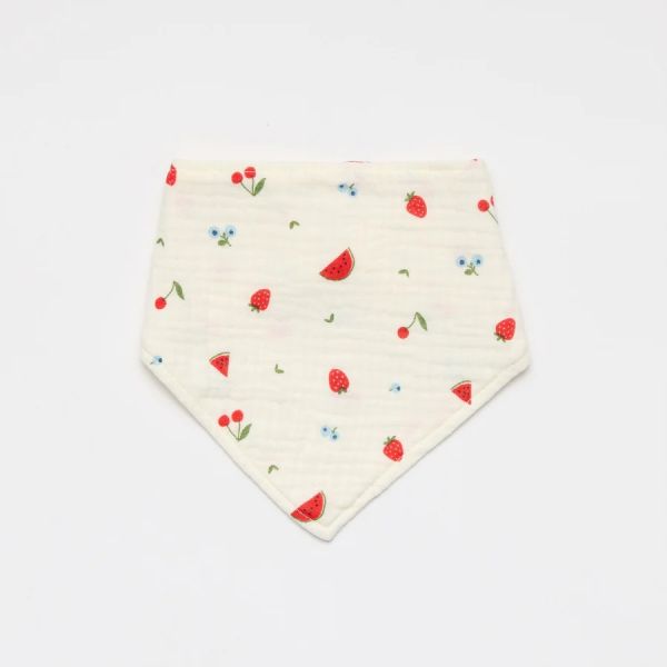 Over The Dandelions Organic Muslin Bib Sweet Pickings | Allium Interiors