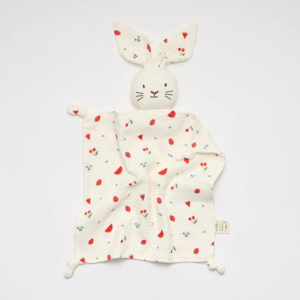 Over The Dandelions Organic Muslin Lovey Bunny Sweet Pickings | Allium Interiors