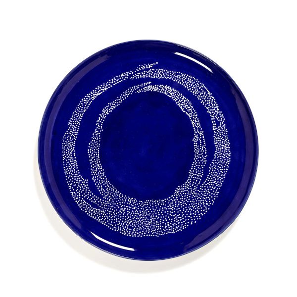 Ottolenghi Feast Plate Lapis Lazuli Plate with White Dots | Allium Interiors