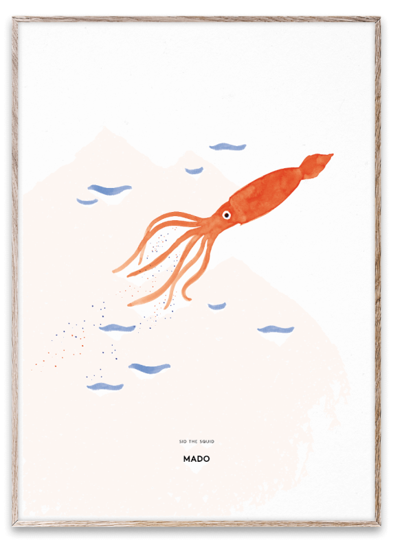 Paper Collective Poster MADO | Sid The Squid | Allium Interiors