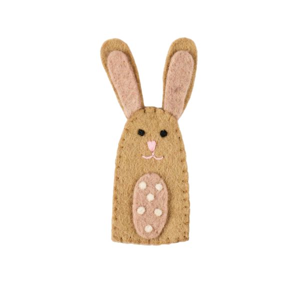 Pashom Finger Puppet Bunny Beige | Allium Interiors