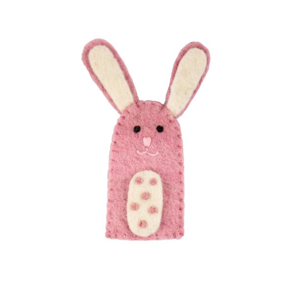 Pashom Finger Puppet Bunny Pink | Allium Interiors