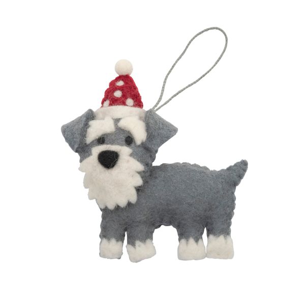 Pashom Christmas Decoration Schnauzer Grey | Allium Interiors