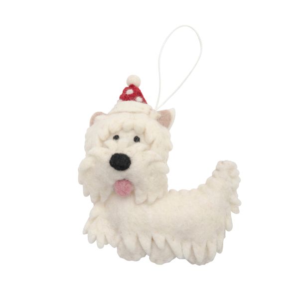 Pashom Christmas Decoration West Highland Terrier | Allium Interiors