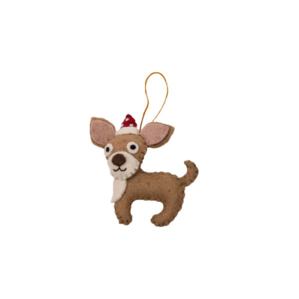 Pashom Christmas Decoration Chihuahua Fawn | Allium Interiors