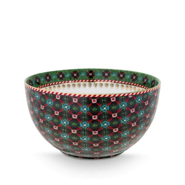 Pip Studio Berry Blues Bowl Clover Green 12cm | Allium Interiors