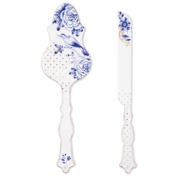 Pip Studio Royal White Cake Knife & Server  | Allium Interiors