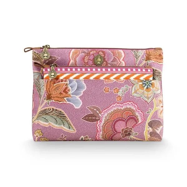 Pip Studio Cosmetic Bag Caryn Combi Matata Lilac | Allium Interiors