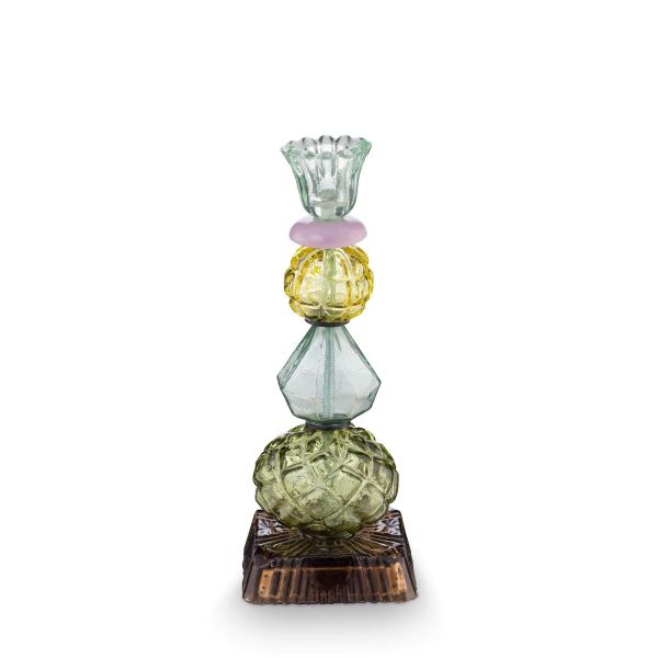Pip Studio Candle Holder Glass Beads Green 23.5cm | Allium Interiors